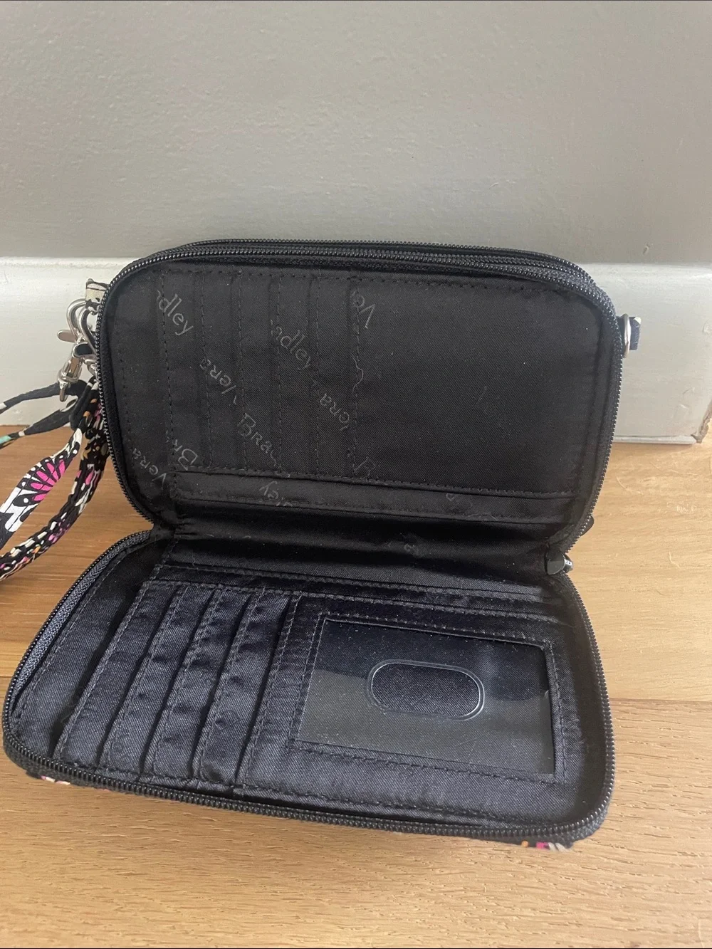 Vera Bradley Quilted Paisley Crossbody Wallet with Key Pouch - Picture 4 of 5
